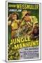 Jungle Manhunt, from Left, Sheila Ryan, Johnny Weissmuller, 1951-null-Mounted Art Print