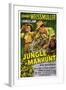 Jungle Manhunt, from Left, Sheila Ryan, Johnny Weissmuller, 1951-null-Framed Art Print