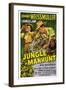 Jungle Manhunt, from Left, Sheila Ryan, Johnny Weissmuller, 1951-null-Framed Art Print