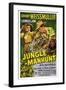 Jungle Manhunt, from Left, Sheila Ryan, Johnny Weissmuller, 1951-null-Framed Art Print