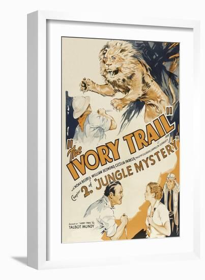 Jungle Mystery - the Ivory Trail-null-Framed Art Print