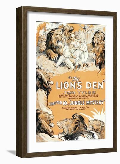 Jungle Mystery - the Lion's Den-null-Framed Art Print