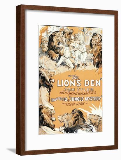 Jungle Mystery - the Lion's Den-null-Framed Art Print