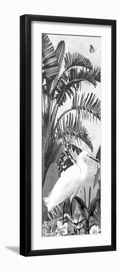 Jungle Noir - Egret-Amy Shaw-Framed Giclee Print