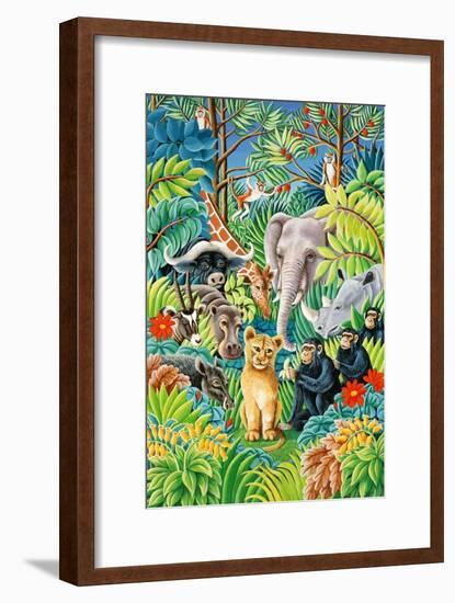 Jungle Party, 1993-Liz Wright-Framed Giclee Print