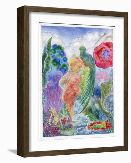 Jungle Quetzal, 2010-Louise Belanger-Framed Giclee Print