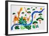 Jungle River 2, 2002-Julie Nicholls-Framed Giclee Print