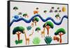 Jungle River, 2002-Julie Nicholls-Framed Stretched Canvas