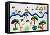 Jungle River, 2002-Julie Nicholls-Framed Stretched Canvas