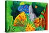 Jungle Scene, 2002-Julie Nicholls-Stretched Canvas