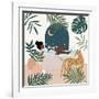 Jungle Spa I-Natalie Carpentieri-Framed Art Print