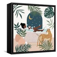 Jungle Spa I-Natalie Carpentieri-Framed Stretched Canvas