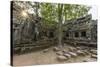 Jungle Surrounded Ruins at Ta Prohm Temple (Rajavihara)-Michael Nolan-Stretched Canvas