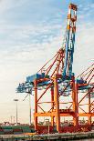 Fully Laden Container Ship in Port-JuNiArt-Photographic Print
