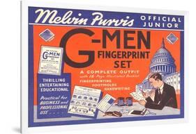 Junior G-Men Fingerprint Set-null-Framed Art Print