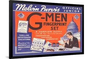 Junior G-Men Fingerprint Set-null-Framed Art Print