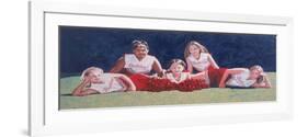 Junior High School Cheerleaders on the Grass, 2003-Joe Heaps Nelson-Framed Giclee Print