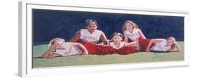 Junior High School Cheerleaders on the Grass, 2003-Joe Heaps Nelson-Framed Giclee Print