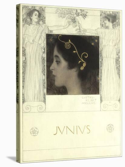 Junius, 1896-Gustav Klimt-Stretched Canvas