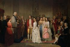 The Marriage of Washington, 1849-Junius Brutus Stearns-Stretched Canvas