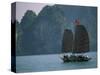 Junk Sailing, Ha Long Bay, Vietnam-Keren Su-Stretched Canvas