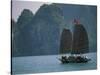 Junk Sailing, Ha Long Bay, Vietnam-Keren Su-Stretched Canvas