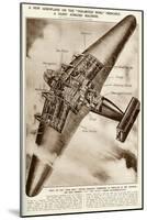 Junkers G38, Large German Freight Plane-B und H Romer-Mounted Art Print