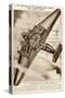 Junkers G38, Large German Freight Plane-B und H Romer-Stretched Canvas