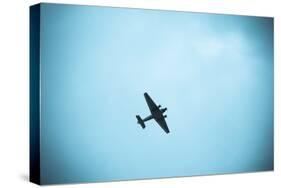 Junkers Ju 52 Aircraft Flying in the Sky, Leipzig, Saxony, Germany-null-Stretched Canvas