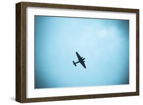 Junkers Ju 52 Aircraft Flying in the Sky, Leipzig, Saxony, Germany-null-Framed Photographic Print