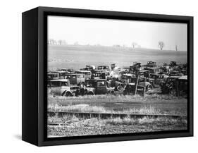Junkyard-Walker Evans-Framed Stretched Canvas