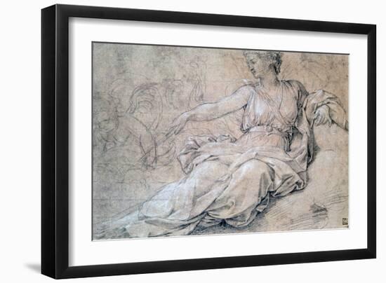 Juno and Carthage, C1636-1655-Eustache Le Sueur-Framed Giclee Print