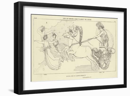 Juno and Minerva Going to Assist the Greeks-John Flaxman-Framed Giclee Print