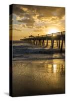 Juno Beach, Palm Beach County, Florida. Sunrise and high surf.-Jolly Sienda-Stretched Canvas