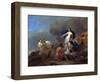 Juno Commanding Argus to Keep Watch on Io-Nicolaes Pietersz. Berchem-Framed Art Print