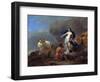 Juno Commanding Argus to Keep Watch on Io-Nicolaes Pietersz. Berchem-Framed Art Print