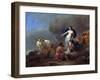 Juno Commanding Argus to Keep Watch on Io-Nicolaes Pietersz. Berchem-Framed Art Print