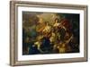 Juno places the Eyes of Argo in the Tail of a Peacock-Francesco de Mura-Framed Giclee Print