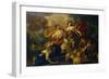 Juno places the Eyes of Argo in the Tail of a Peacock-Francesco de Mura-Framed Giclee Print