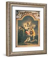 Juno Receives the Head of Argus (Oil)-Jacopo Amigoni-Framed Giclee Print