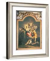 Juno Receives the Head of Argus (Oil)-Jacopo Amigoni-Framed Giclee Print