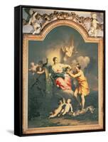 Juno Receives the Head of Argus (Oil)-Jacopo Amigoni-Framed Stretched Canvas