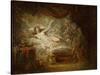 Jupiter and Aegina-Jean-Baptiste Greuze-Stretched Canvas