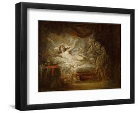 Jupiter and Aegina-Jean-Baptiste Greuze-Framed Premium Giclee Print