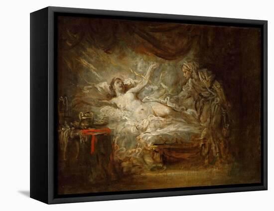 Jupiter and Aegina-Jean-Baptiste Greuze-Framed Stretched Canvas