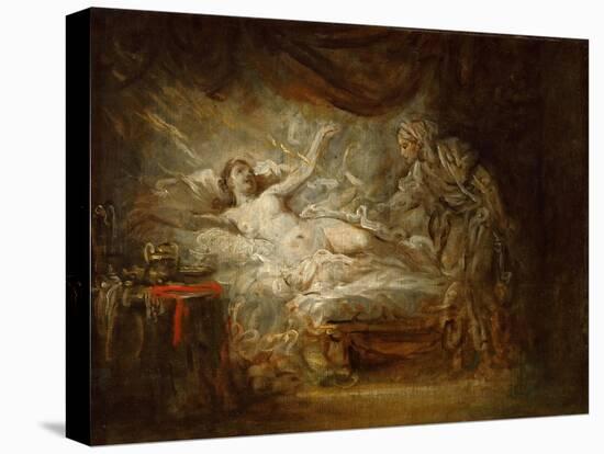 Jupiter and Aegina-Jean-Baptiste Greuze-Stretched Canvas