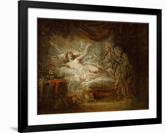 Jupiter and Aegina-Jean-Baptiste Greuze-Framed Giclee Print