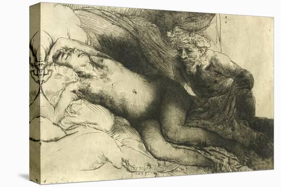 Jupiter and Antiope, C.1659-Rembrandt van Rijn-Stretched Canvas