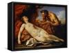 Jupiter and Antiope, C1753-Carle van Loo-Framed Stretched Canvas