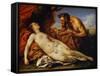 Jupiter and Antiope, C1753-Carle van Loo-Framed Stretched Canvas